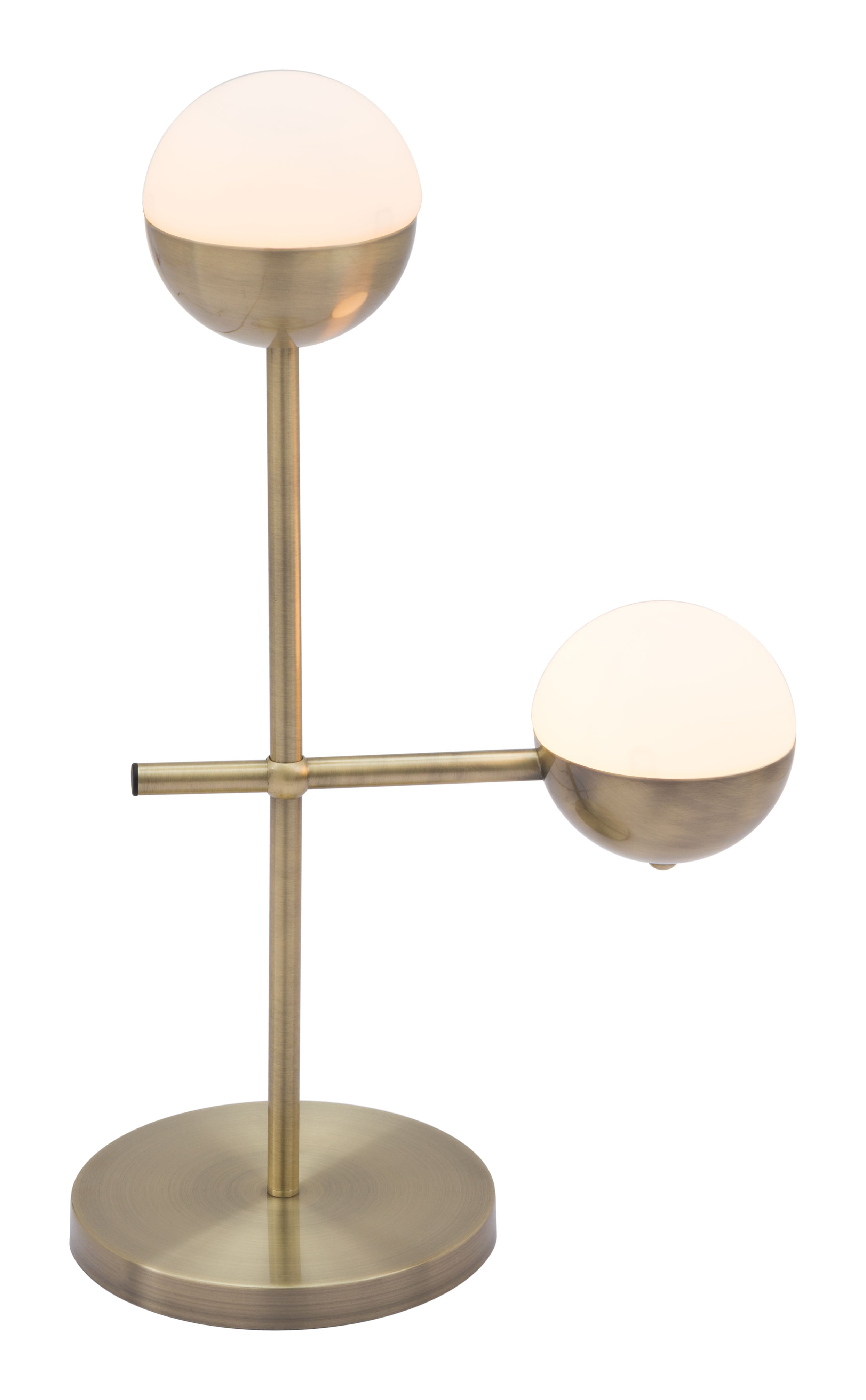 Zuo Modern Waterloo Table Lamp White And Bronze