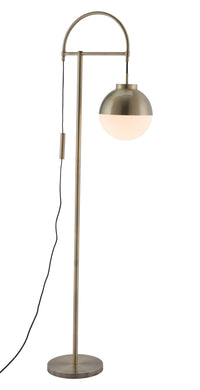 Zuo Modern Waterloo Floor Lamp White And Bronze