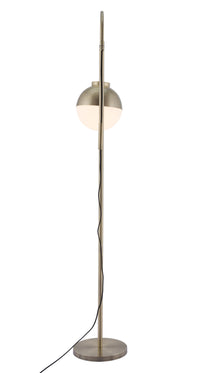 Zuo Modern Waterloo Floor Lamp White And Bronze