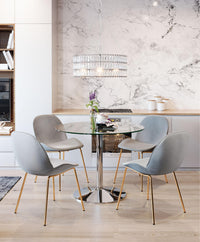 Zuo Modern Jena Ceiling Lamp Chrome