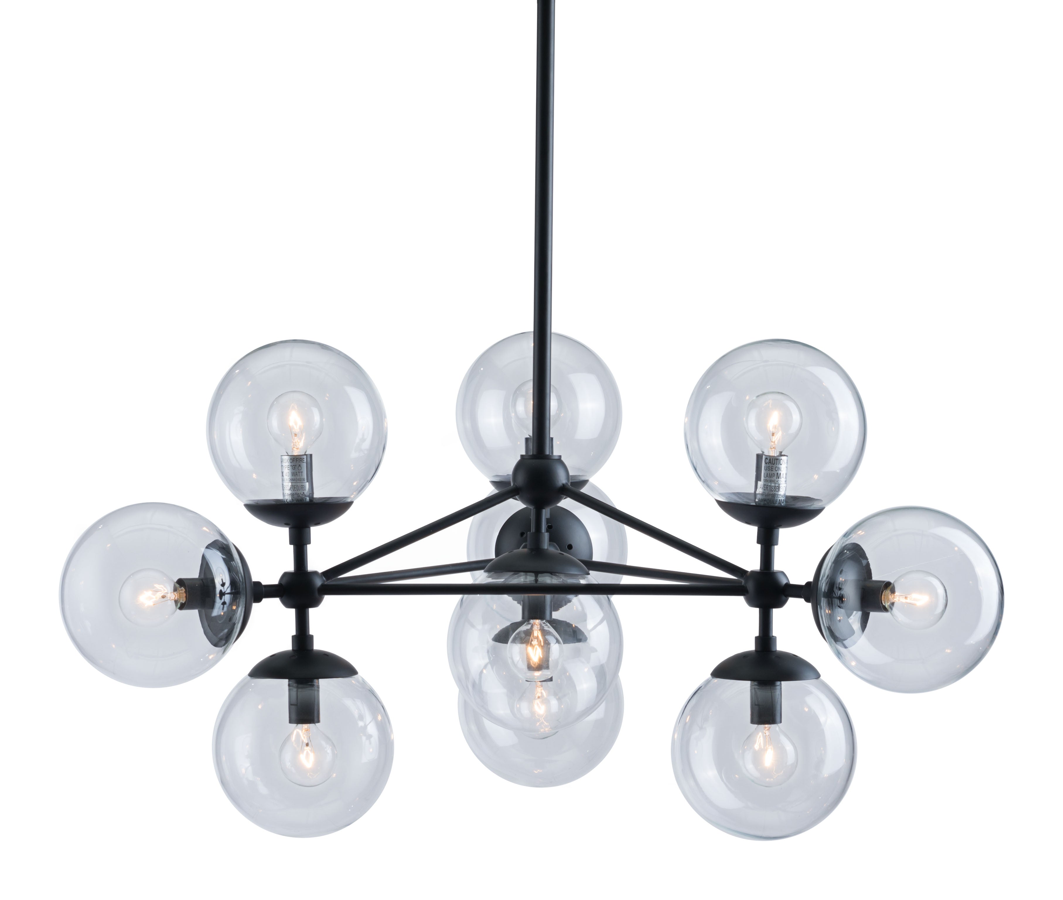 Zuo Modern Belfast Ceiling Lamp Black