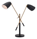 Zuo Modern Tanner Table Lamp Black And Brass