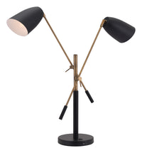 Zuo Modern Tanner Table Lamp Black And Brass