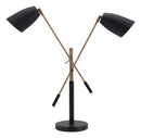 Zuo Modern Tanner Table Lamp Black And Brass