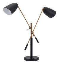 Zuo Modern Tanner Table Lamp Black And Brass