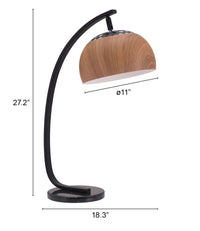 Zuo Modern Brentwood Table Lamp Brown And Black
