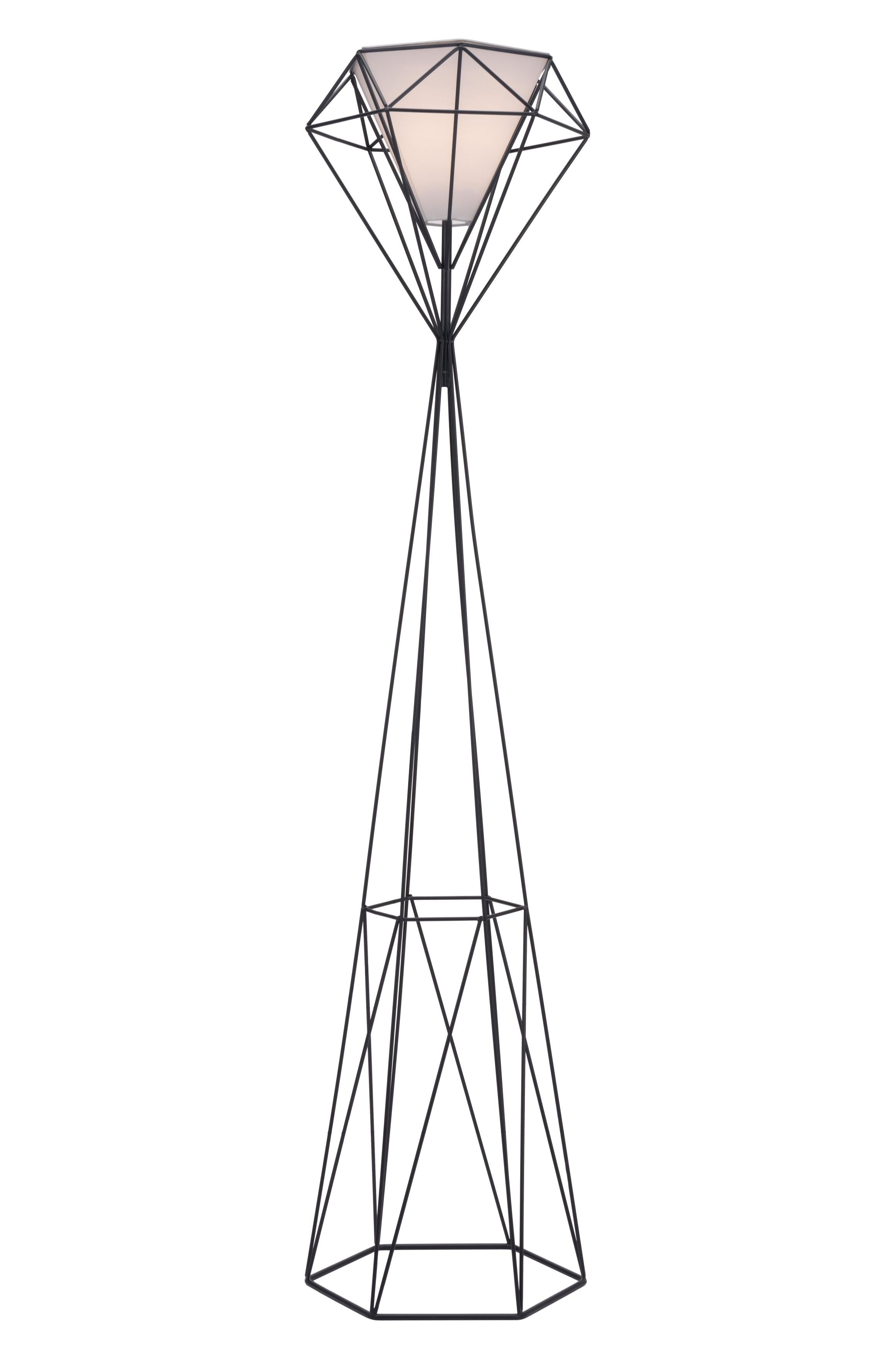 Zuo Modern Delancey Floor Lamp Black