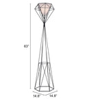 Zuo Modern Delancey Floor Lamp Black