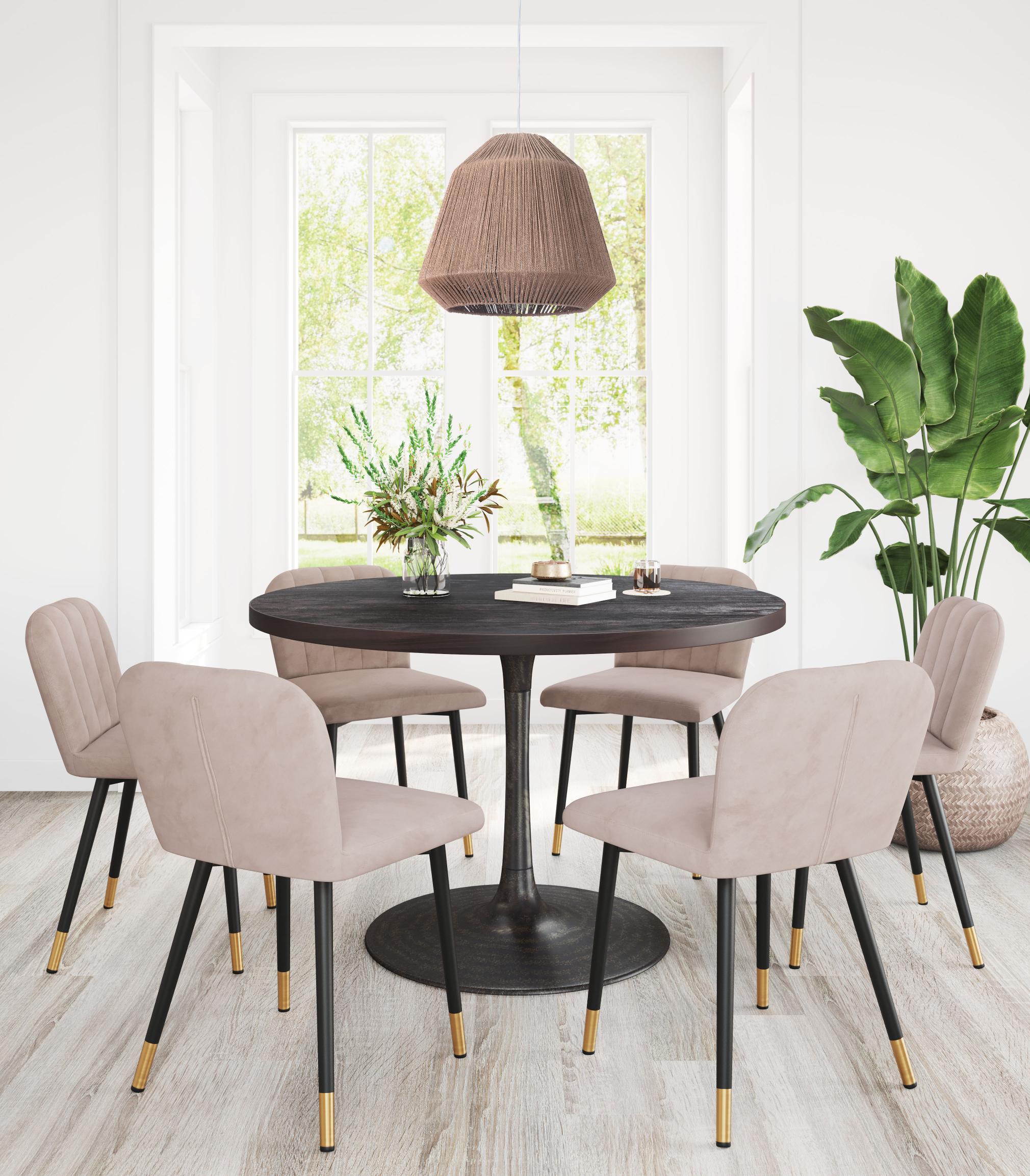 Zuo Modern Impala Ceiling Lamp Brown