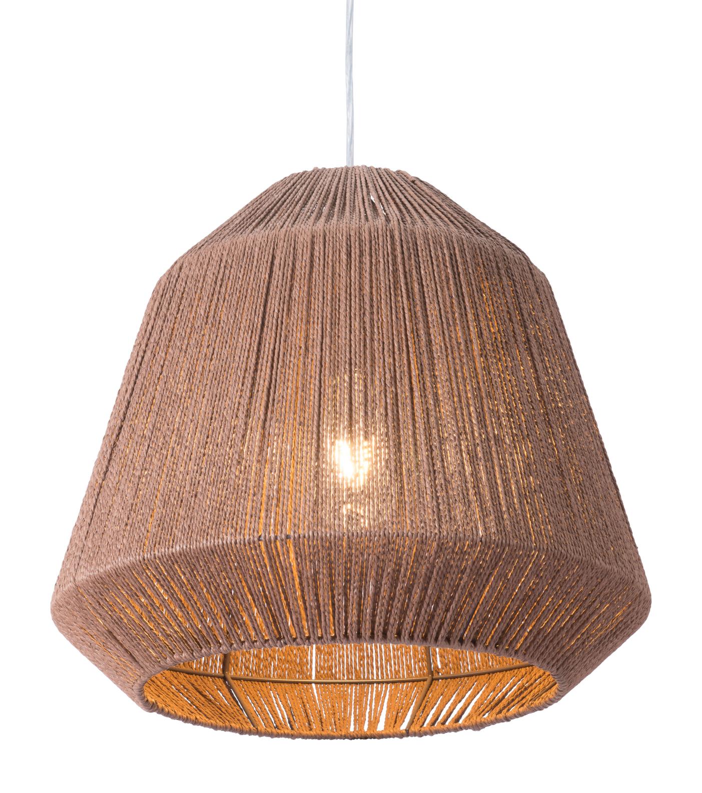 Zuo Modern Impala Ceiling Lamp Brown