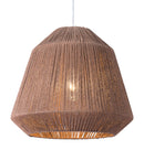 Zuo Modern Impala Ceiling Lamp Brown