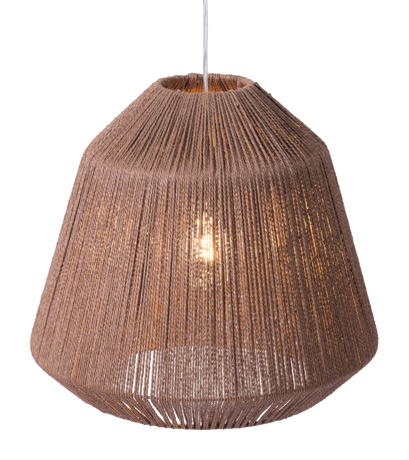 Zuo Modern Impala Ceiling Lamp Brown