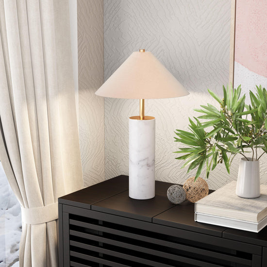 Zuo Modern Ciara Table Lamp Beige And White