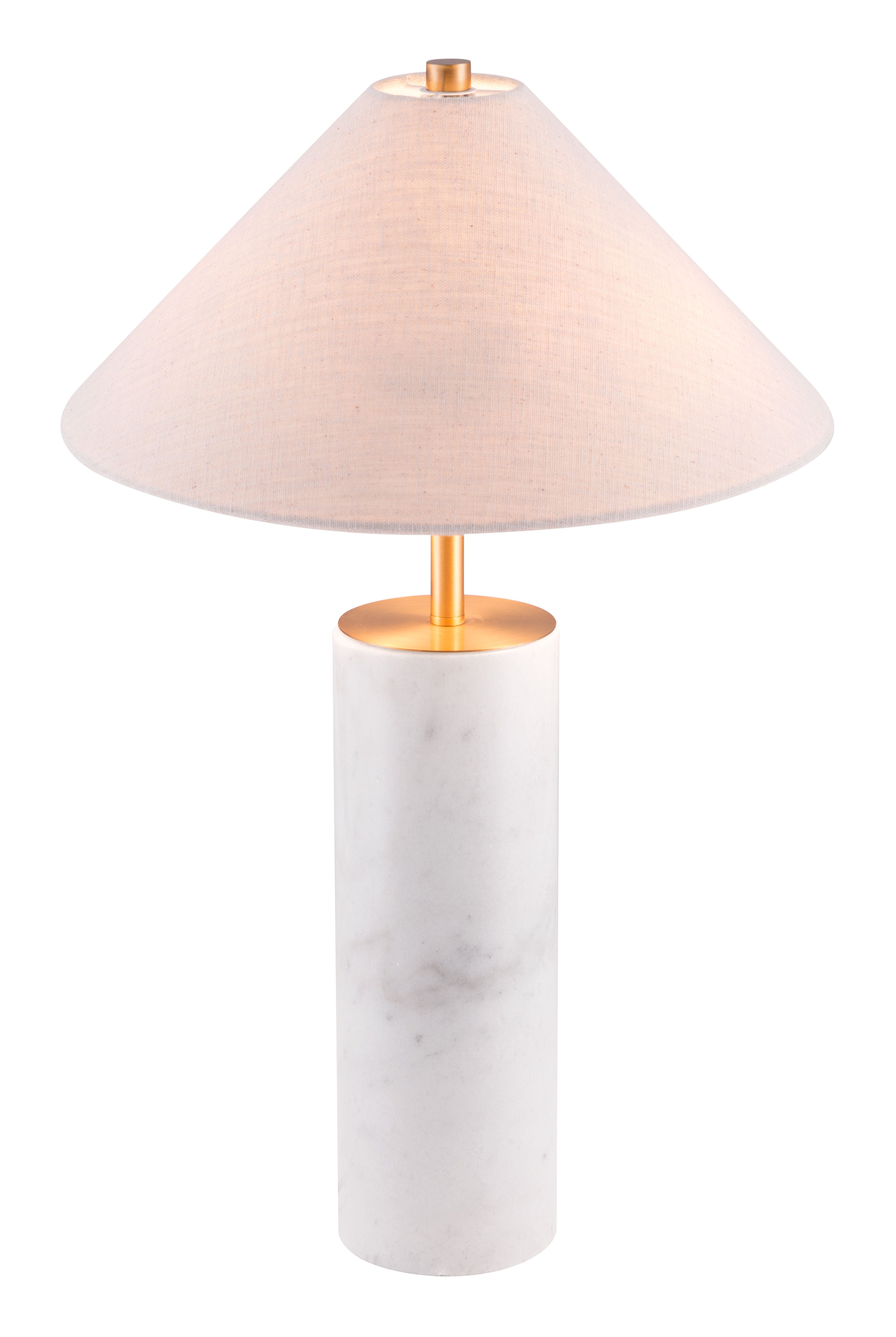 Zuo Modern Ciara Table Lamp Beige And White