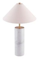 Zuo Modern Ciara Table Lamp Beige And White