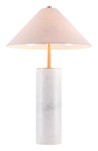 Zuo Modern Ciara Table Lamp Beige And White