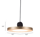 Zuo Modern Mozu Ceiling Lamp Gold And Black