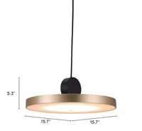 Zuo Modern Mozu Ceiling Lamp Gold And Black
