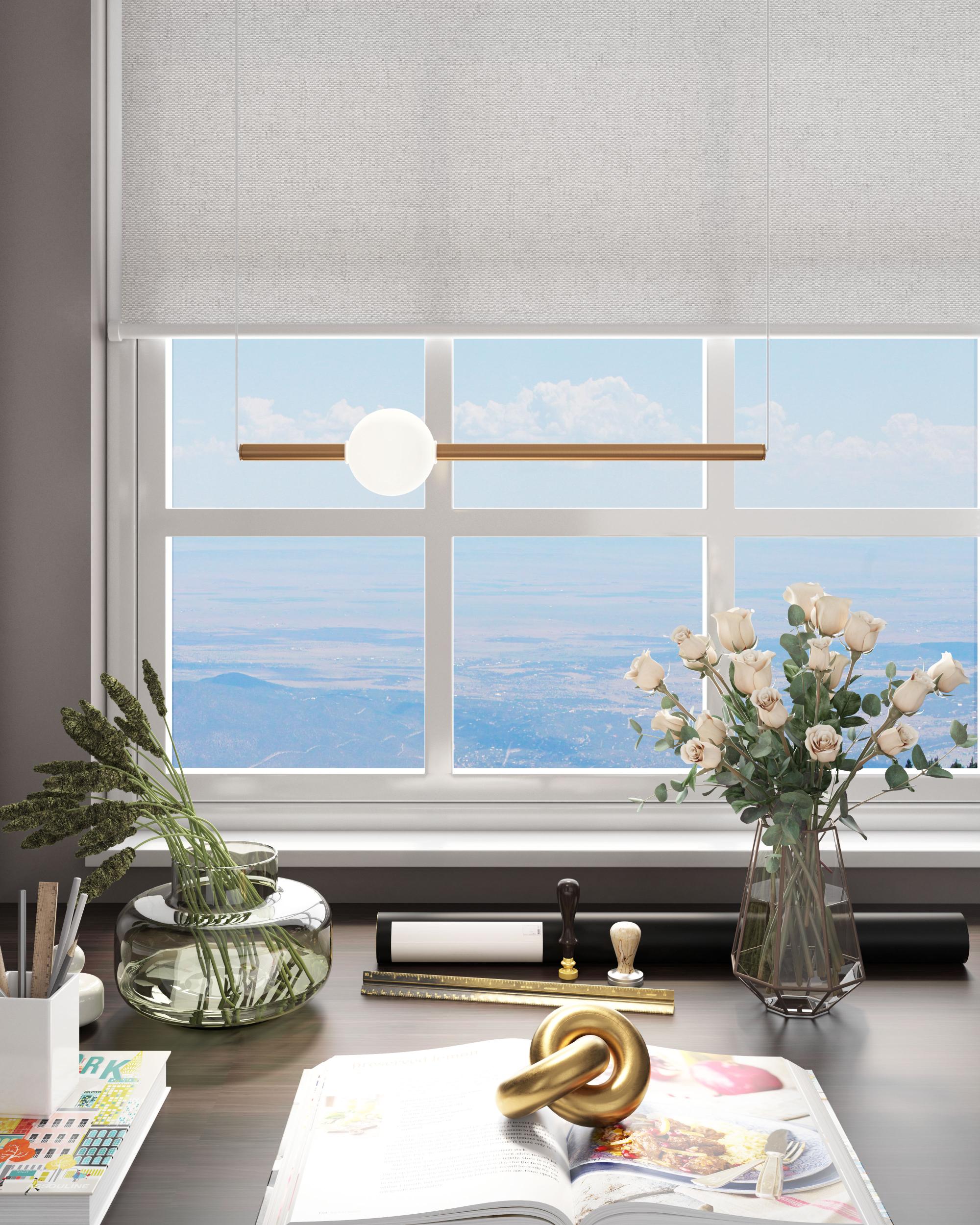 Zuo Modern Adeo Ceiling Lamp Brass