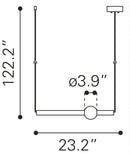 Zuo Modern Adeo Ceiling Lamp Brass