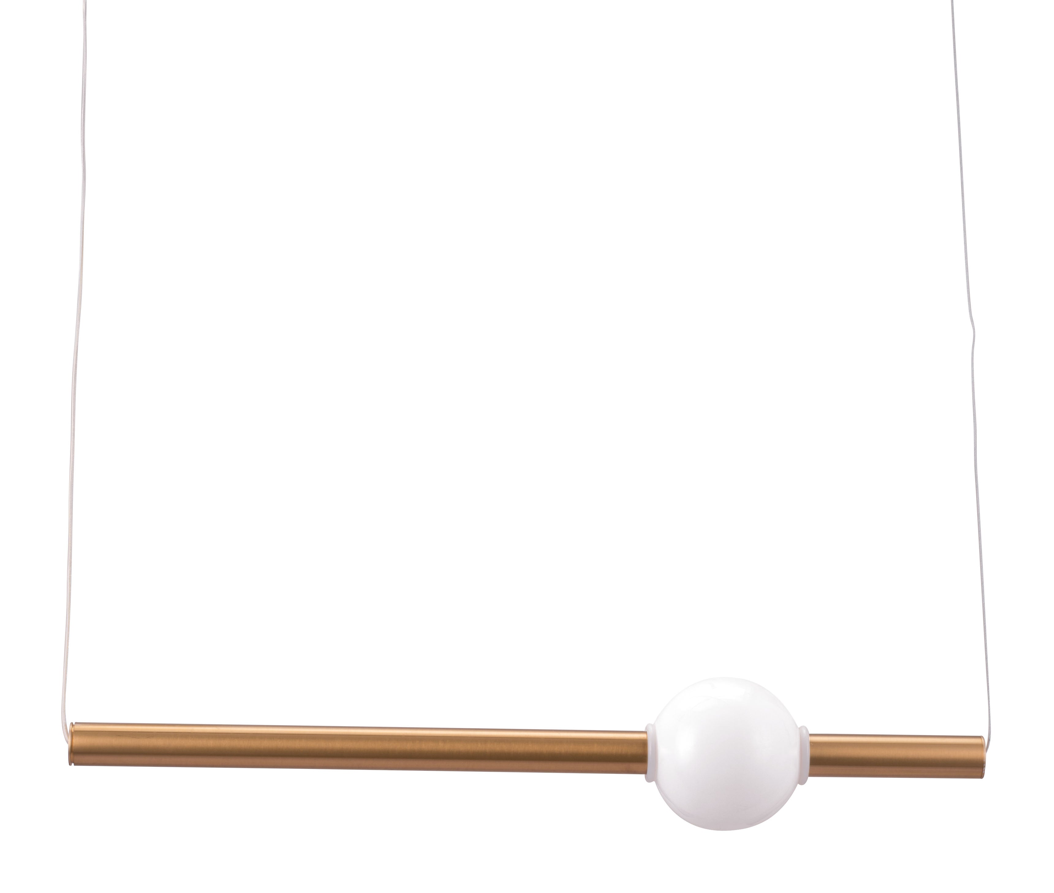 Zuo Modern Adeo Ceiling Lamp Brass