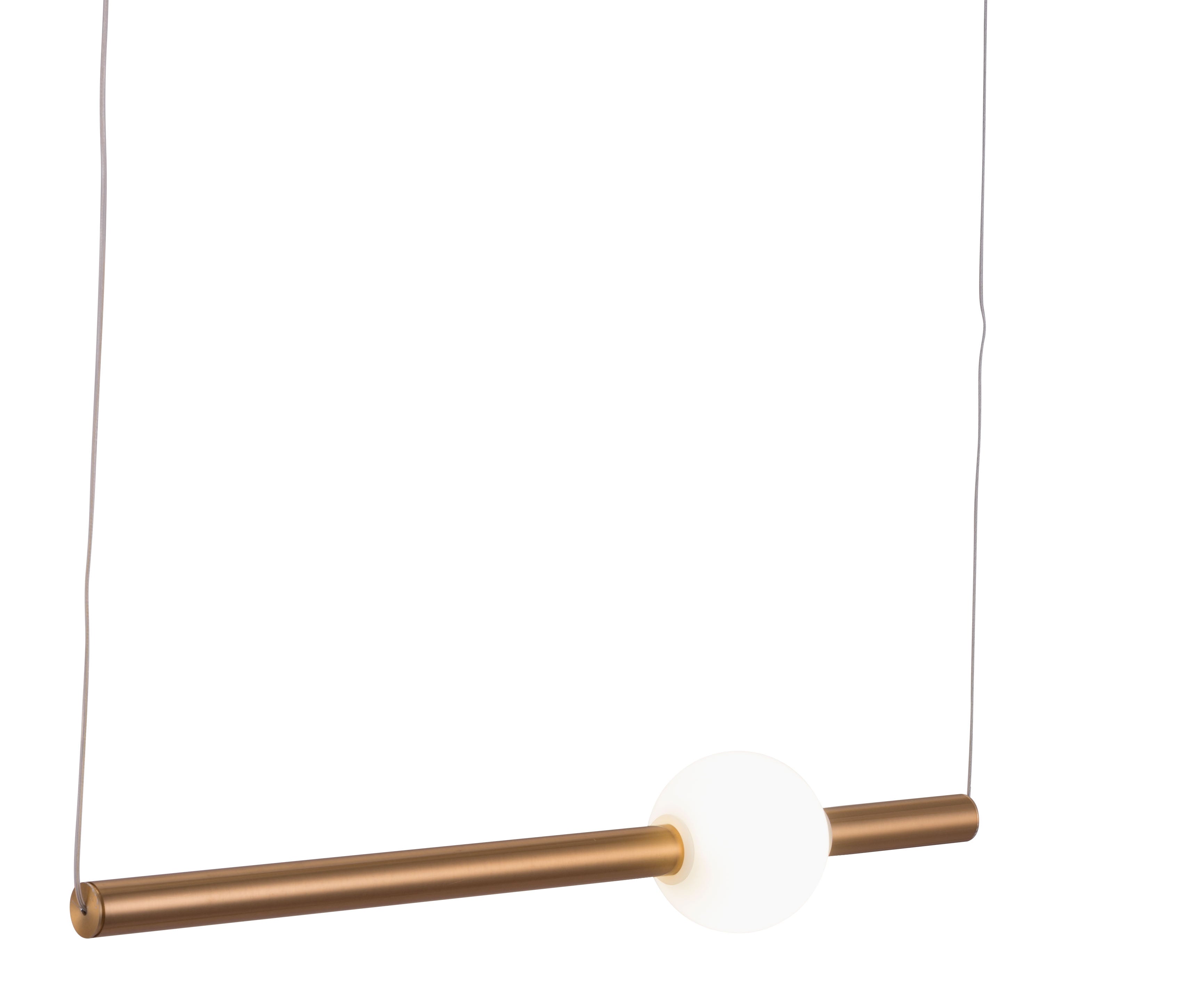Zuo Modern Adeo Ceiling Lamp Brass