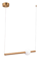 Zuo Modern Adeo Ceiling Lamp Brass