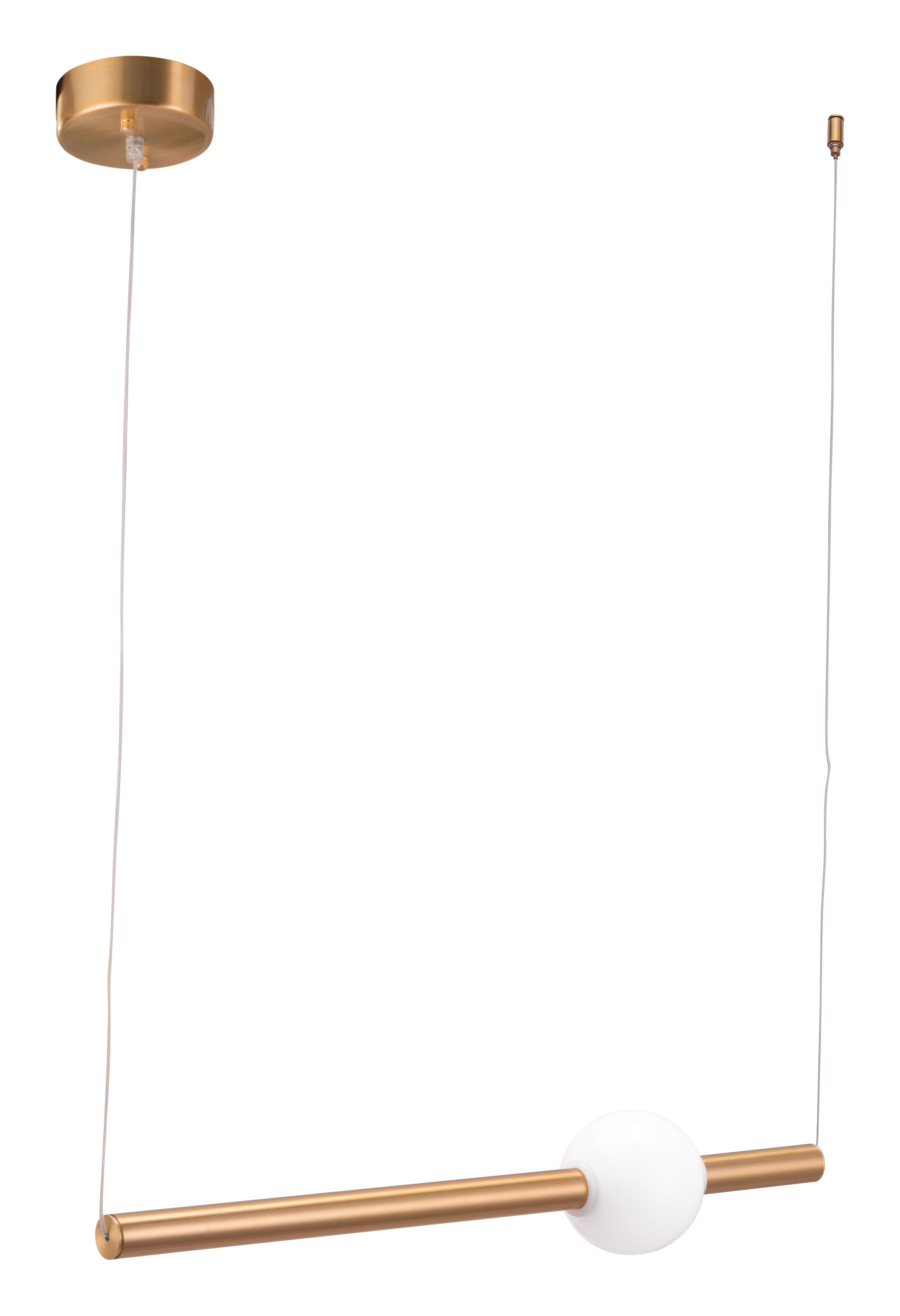 Zuo Modern Adeo Ceiling Lamp Brass