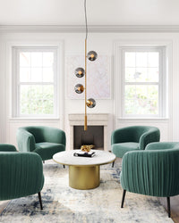 Zuo Modern Zatara Ceiling Lamp Brass