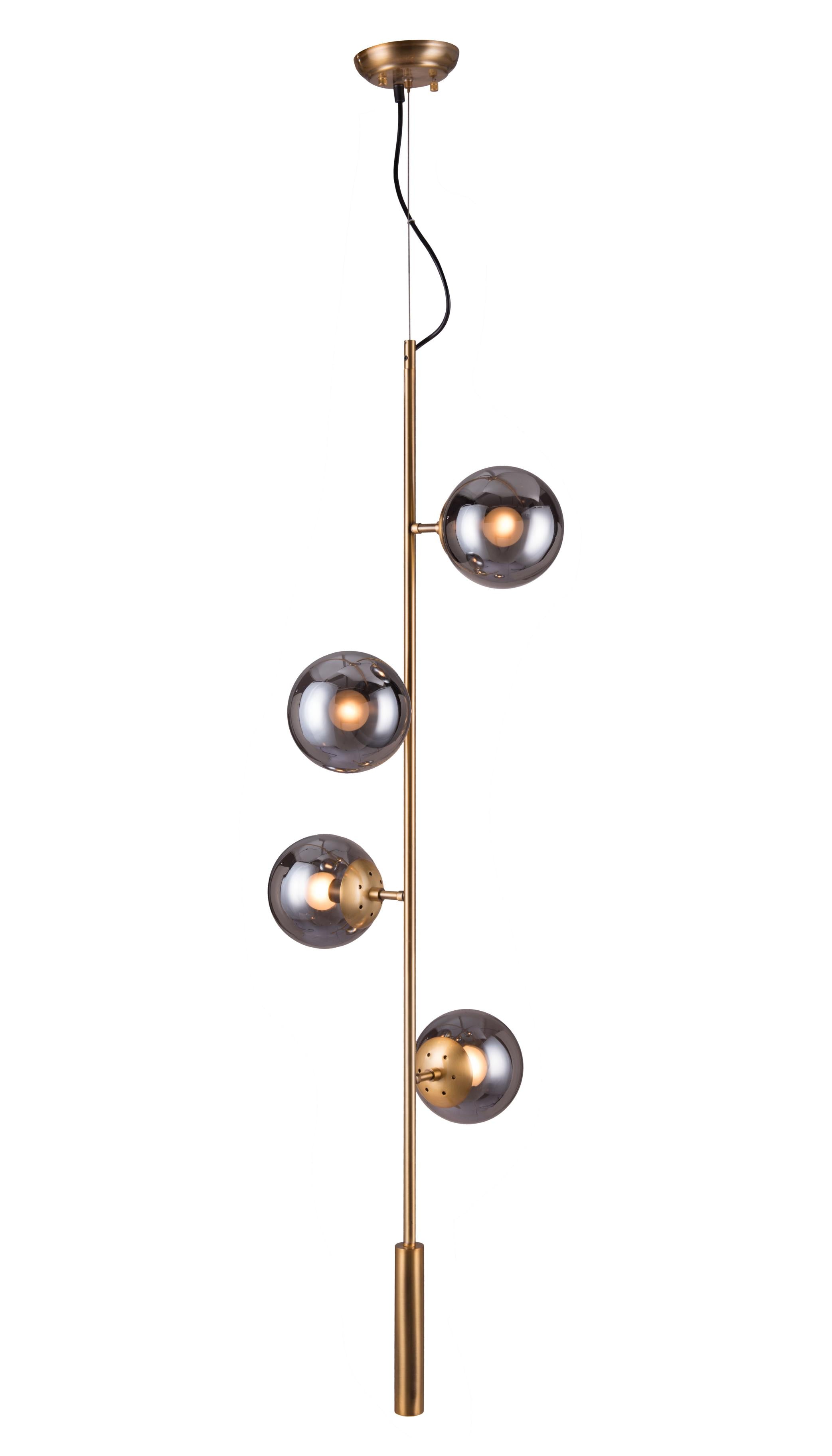 Zuo Modern Zatara Ceiling Lamp Brass