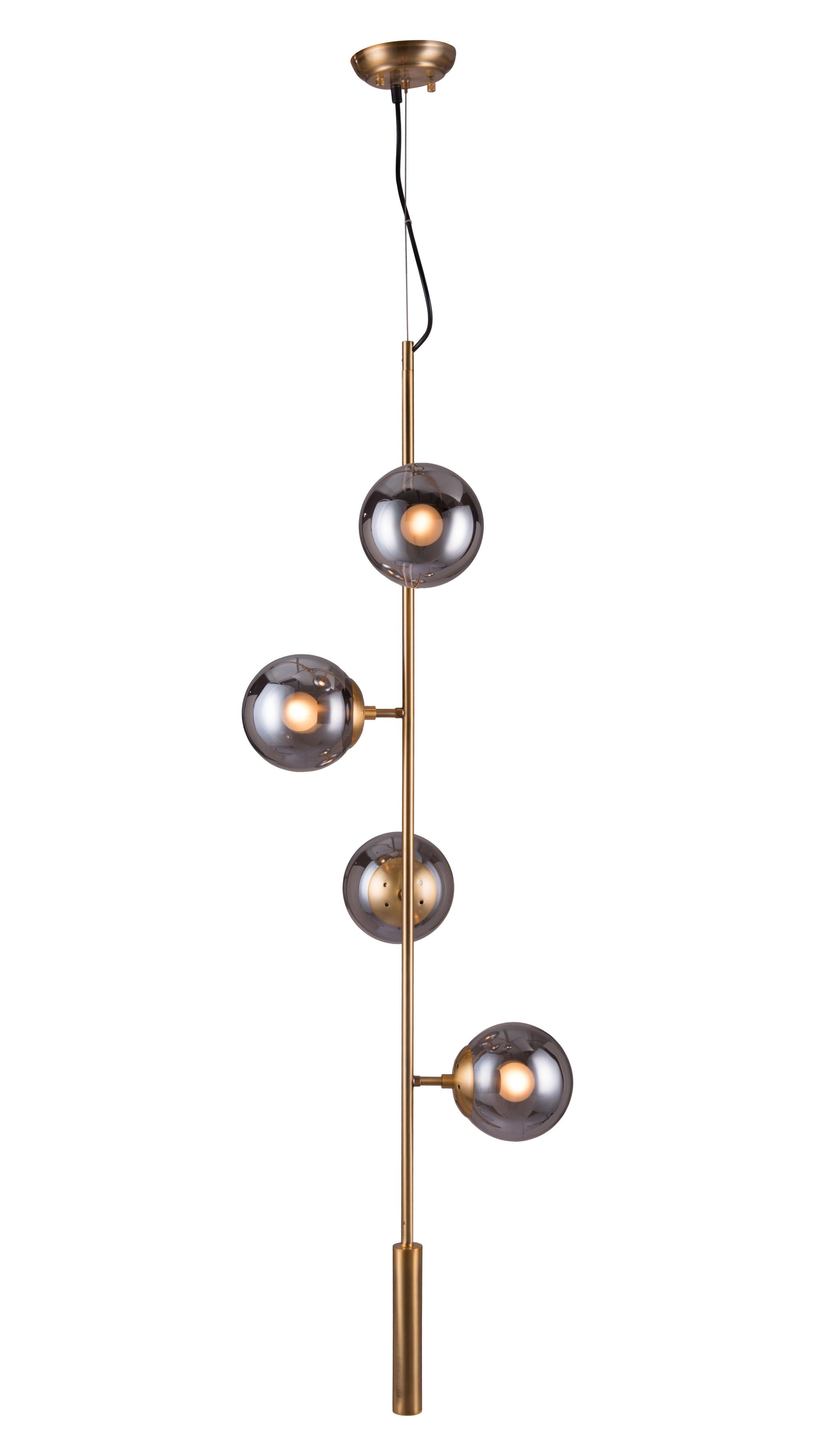 Zuo Modern Zatara Ceiling Lamp Brass