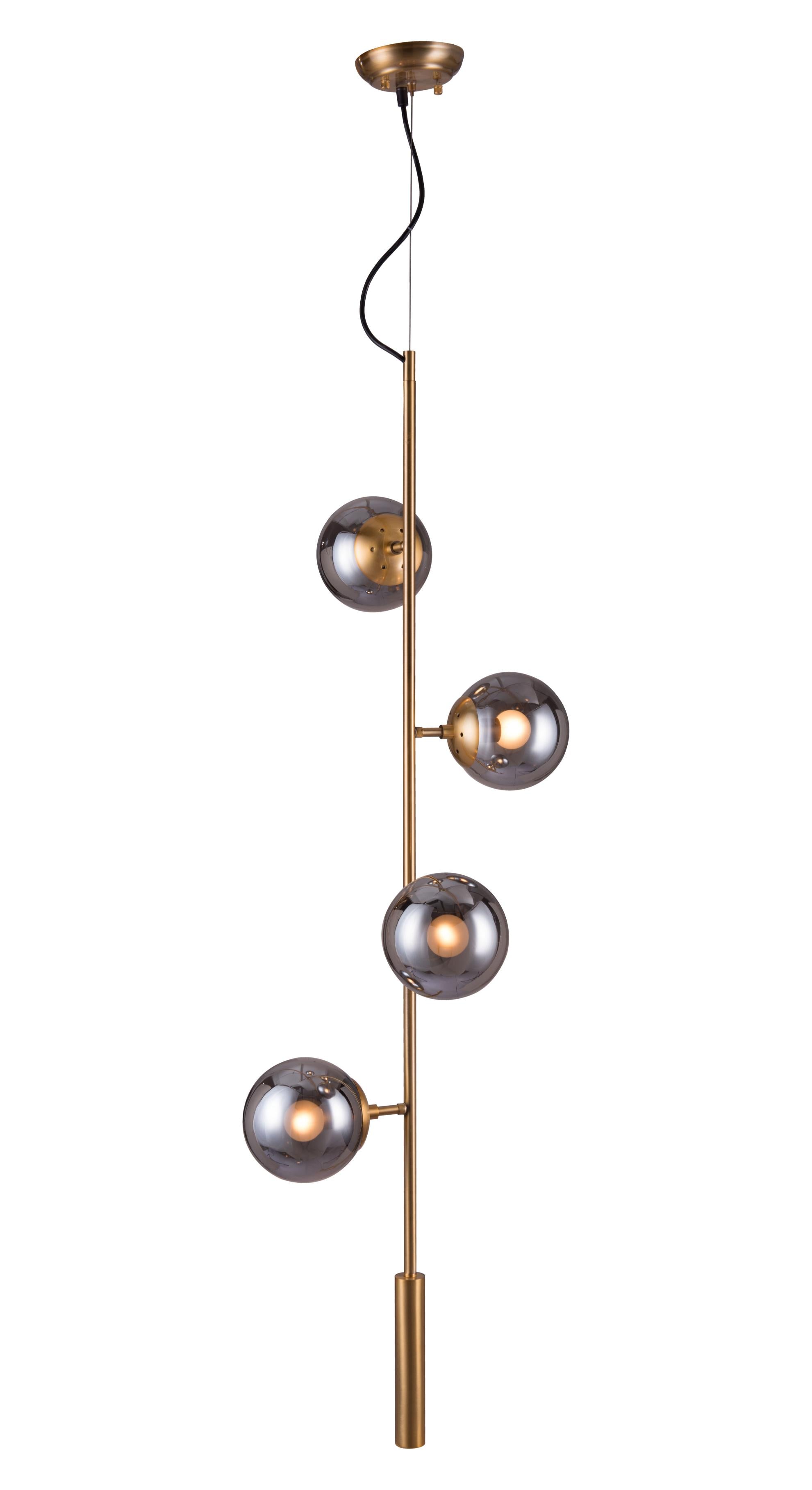 Zuo Modern Zatara Ceiling Lamp Brass