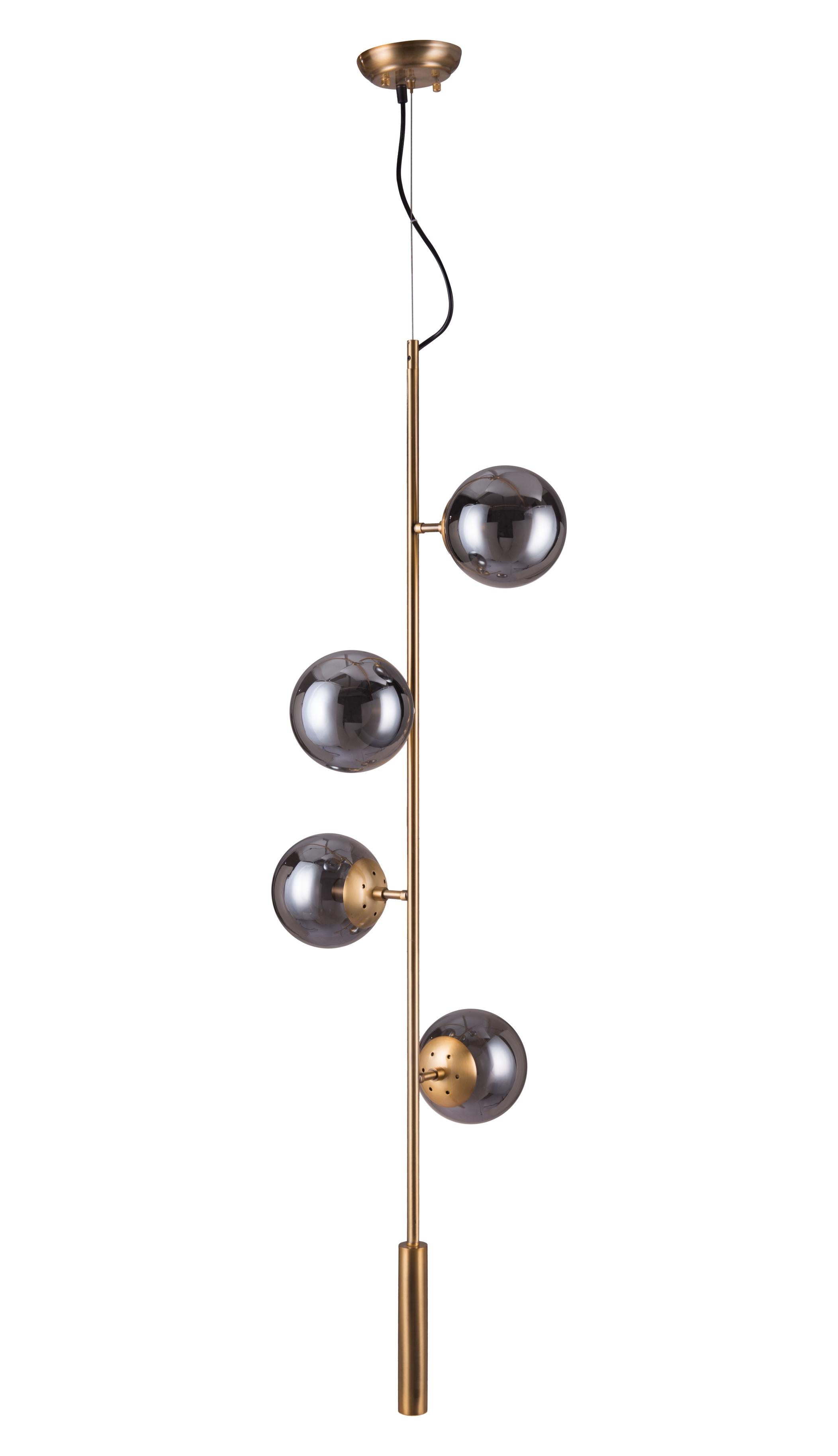 Zuo Modern Zatara Ceiling Lamp Brass