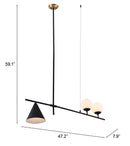 Zuo Modern Richiza Ceiling Lamp Black
