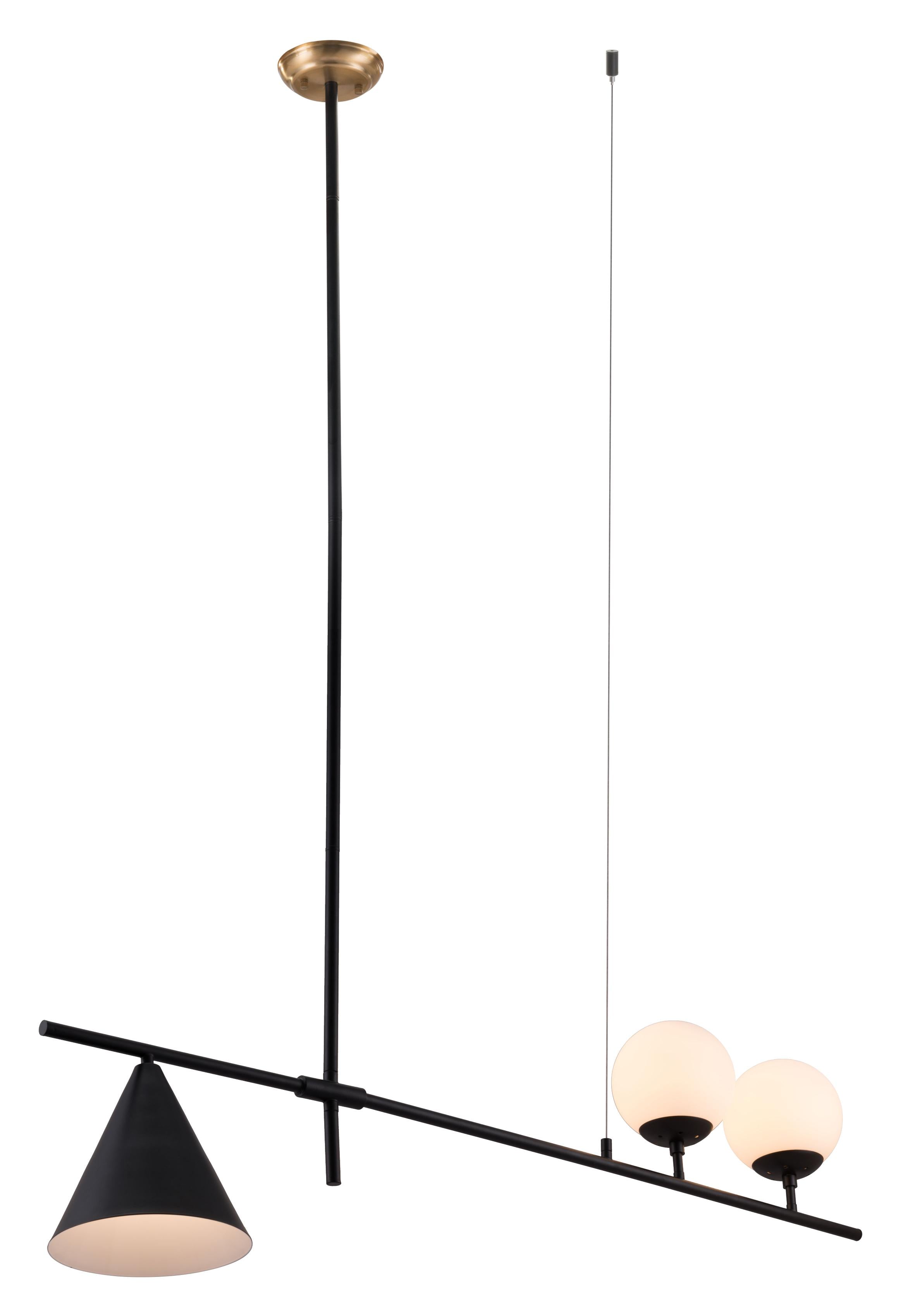 Zuo Modern Richiza Ceiling Lamp Black