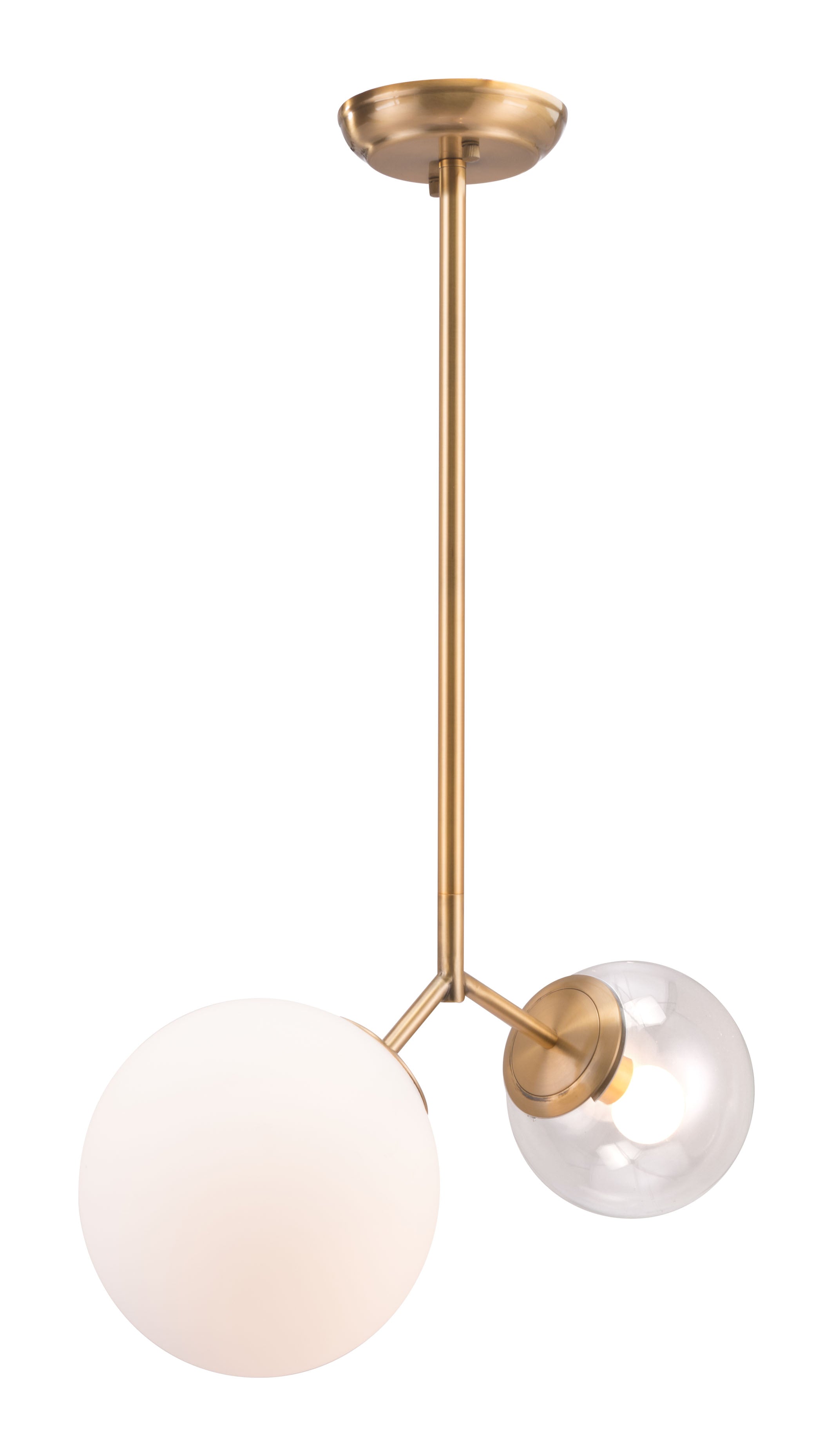 Zuo Modern Constance Ceiling Lamp Brass