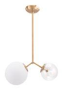 Zuo Modern Constance Ceiling Lamp Brass