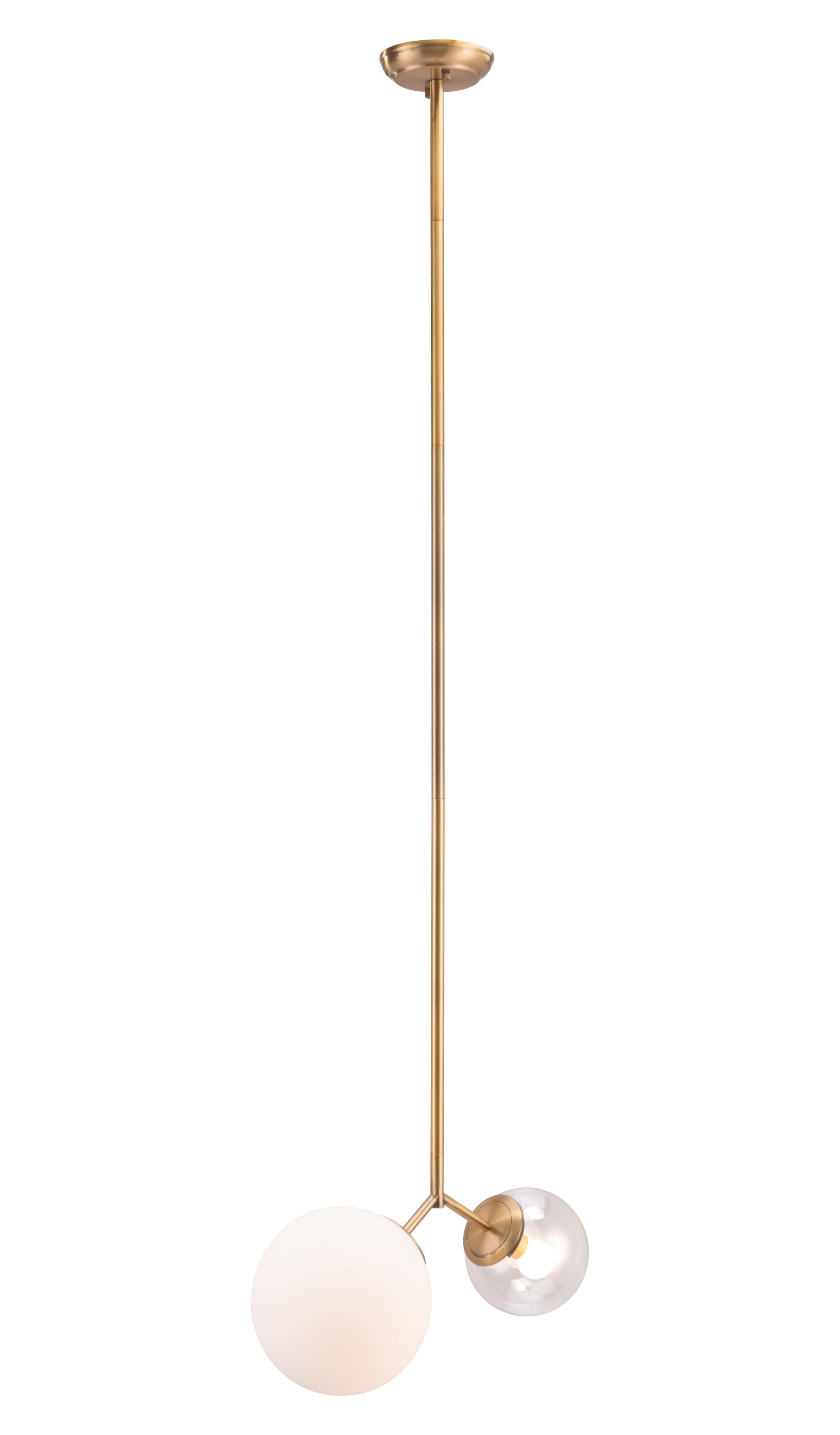 Zuo Modern Constance Ceiling Lamp Brass