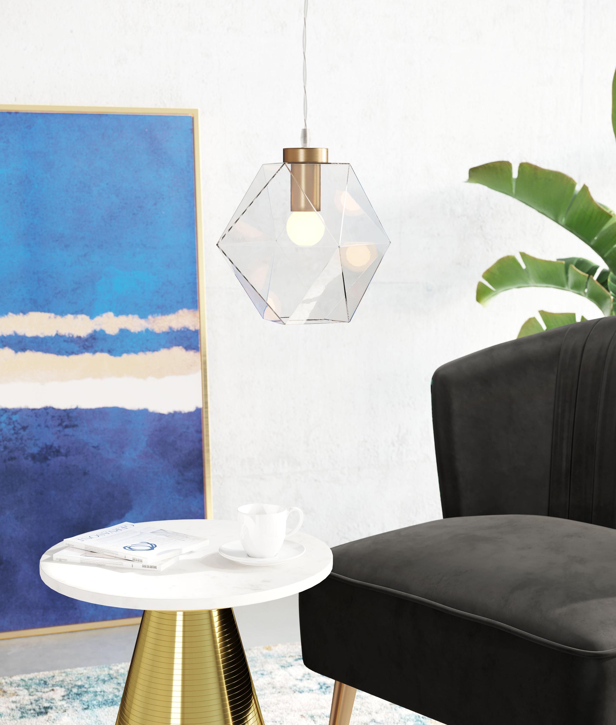 Zuo Modern Jenny Ceiling Lamp Brass
