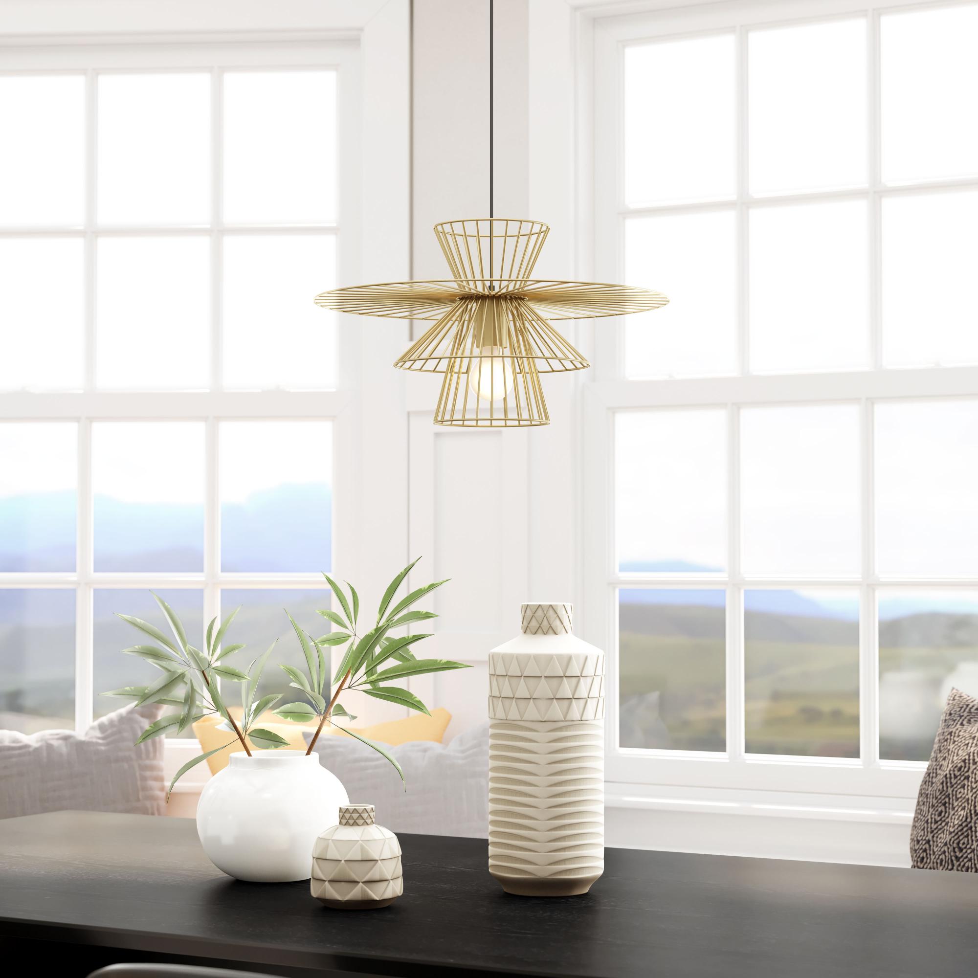 Zuo Modern Azzi Ceiling Lamp Gold