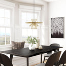 Zuo Modern Azzi Ceiling Lamp Gold