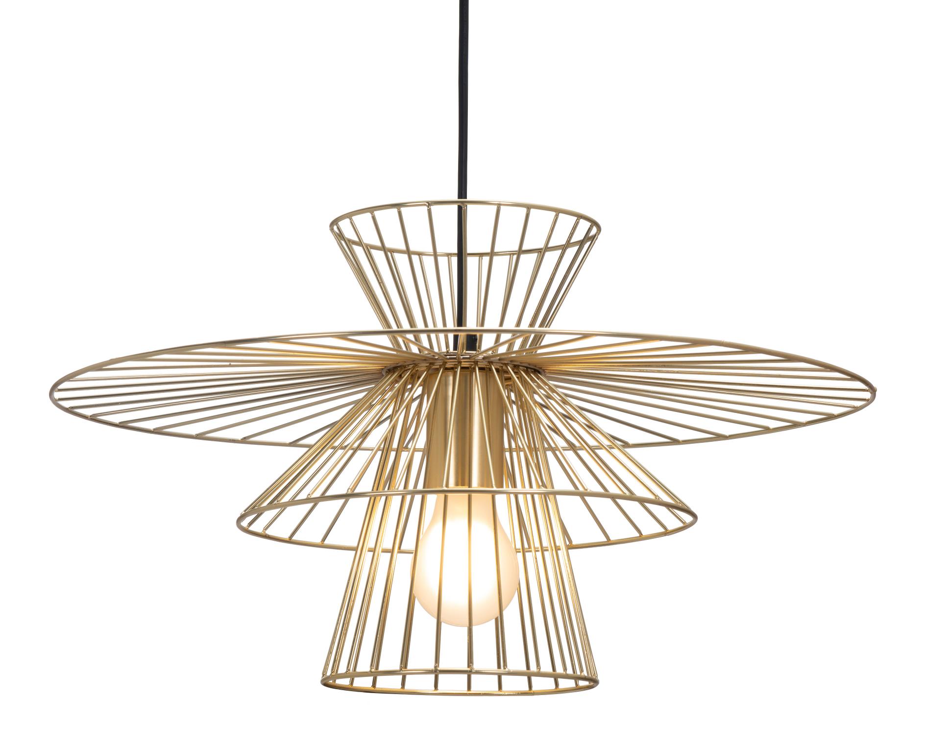 Zuo Modern Azzi Ceiling Lamp Gold