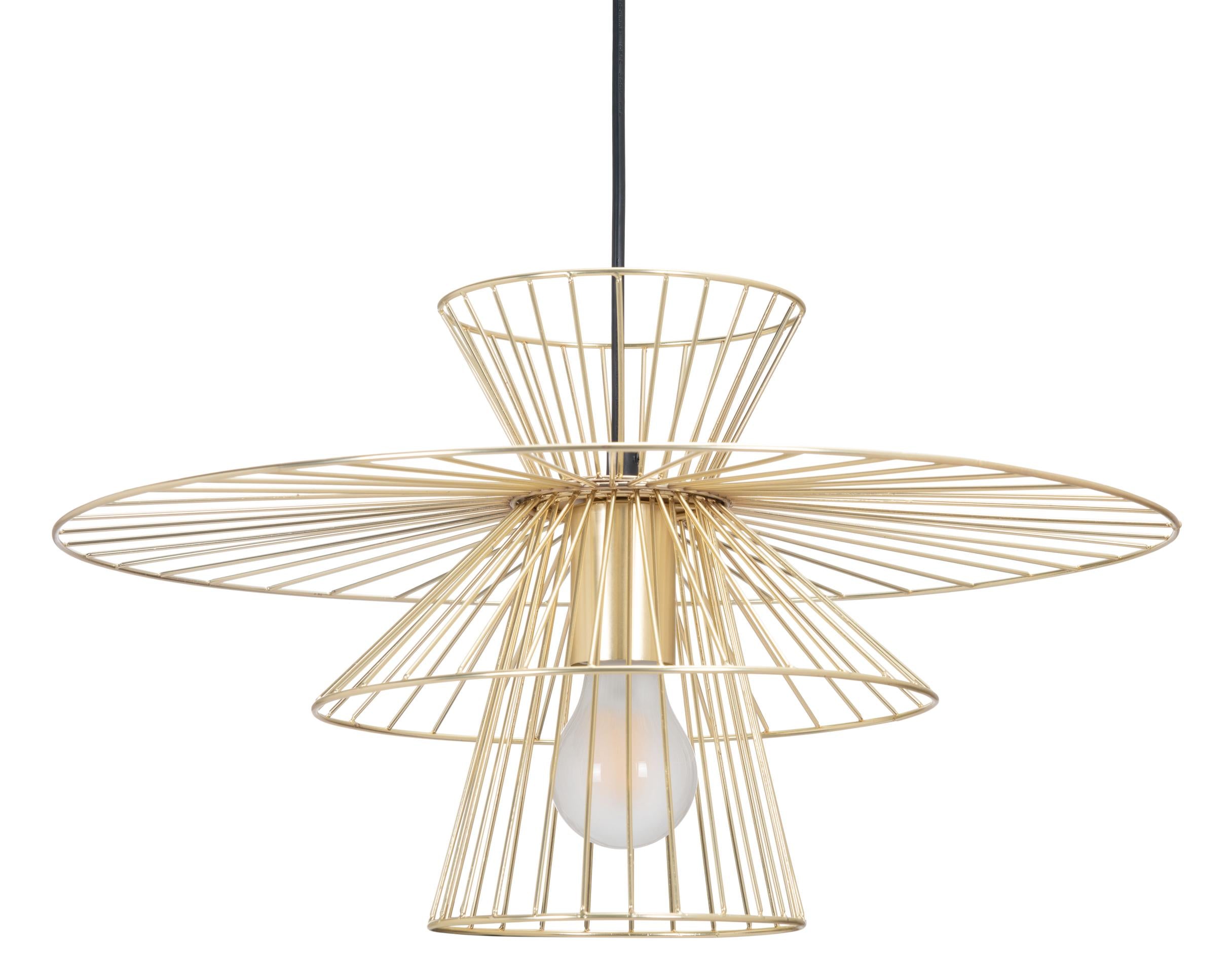Zuo Modern Azzi Ceiling Lamp Gold