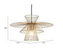 Zuo Modern Azzi Ceiling Lamp Gold