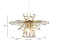 Zuo Modern Azzi Ceiling Lamp Gold