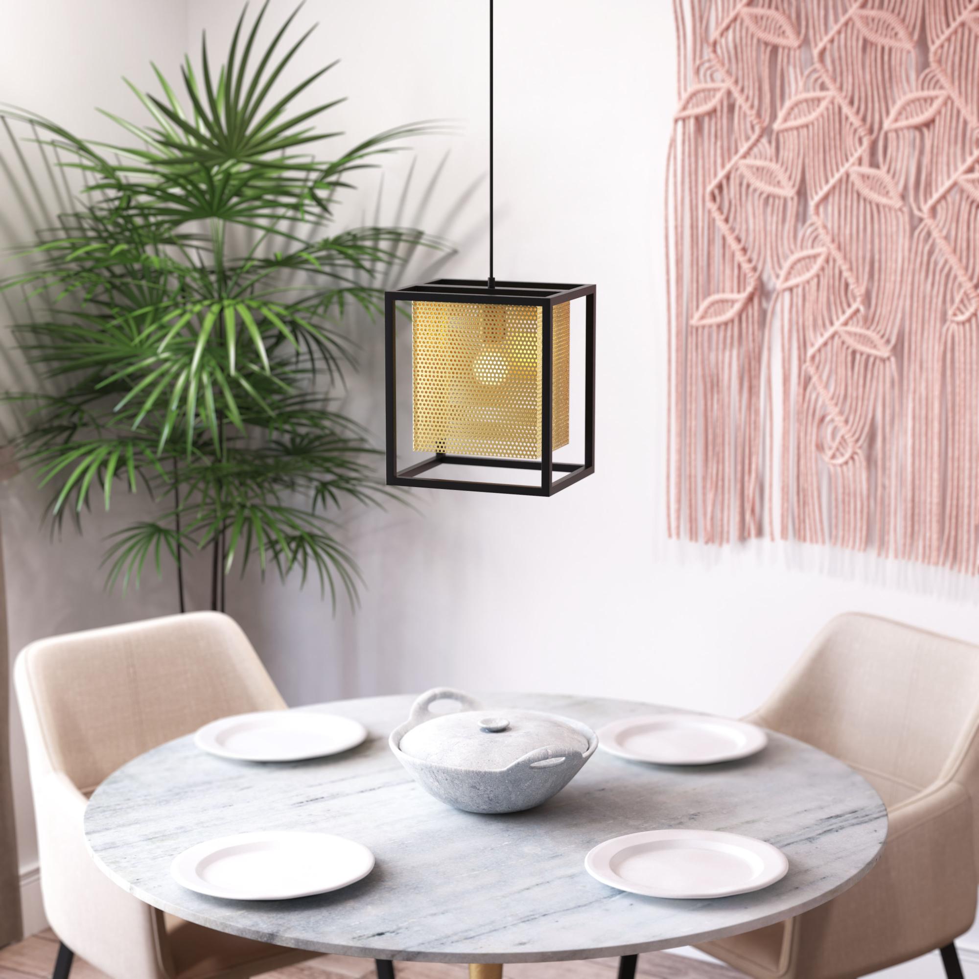 Zuo Modern Yves Ceiling Lamp Gold And Black