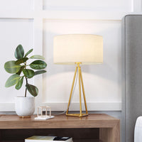 Zuo Modern Sascha Table Lamp White And Brass