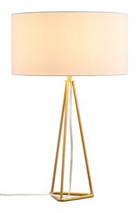Zuo Modern Sascha Table Lamp White And Brass