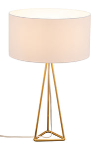Zuo Modern Sascha Table Lamp White And Brass