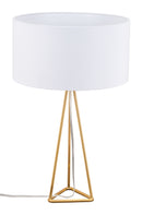 Zuo Modern Sascha Table Lamp White And Brass